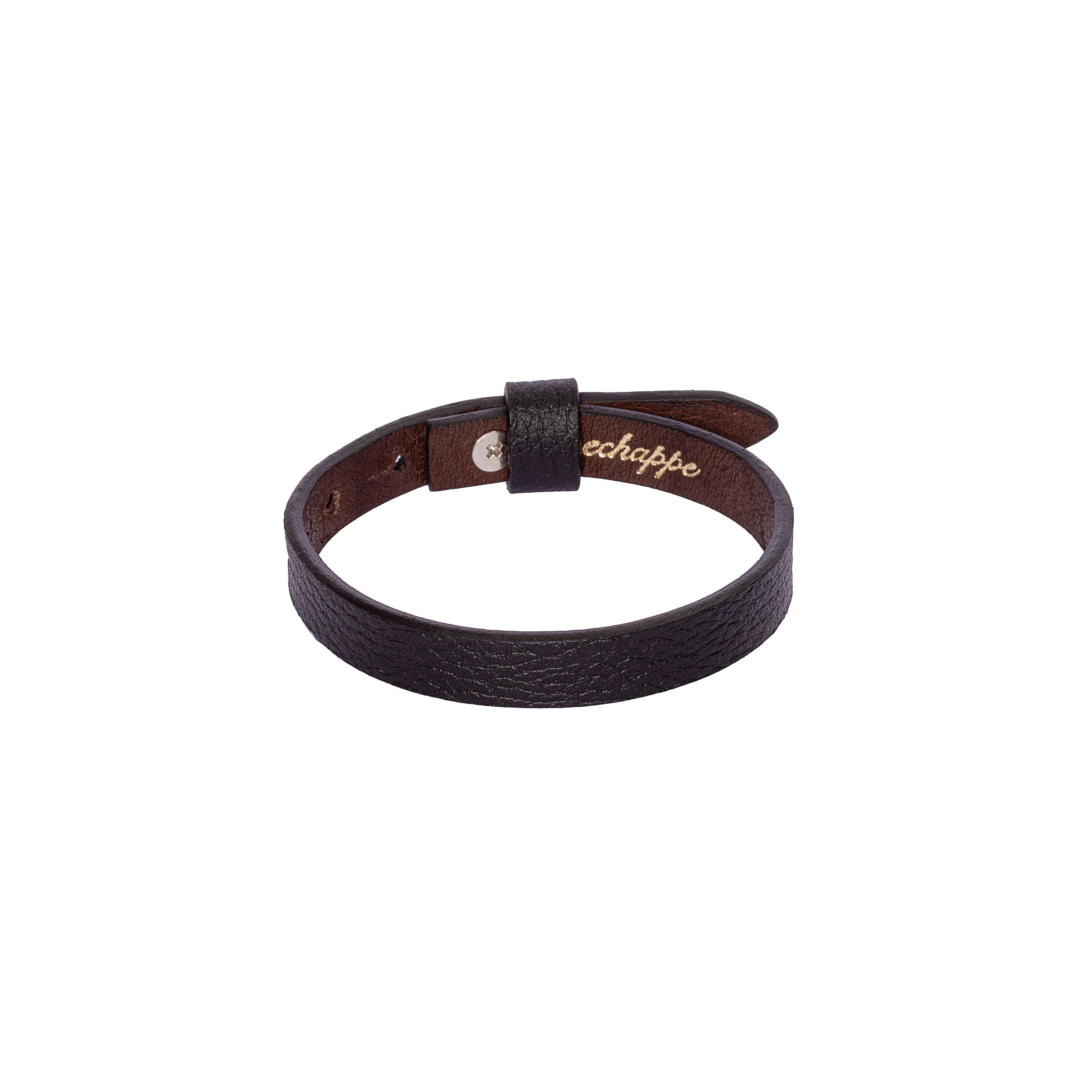 For Him Wide Leather Band - Bracelet