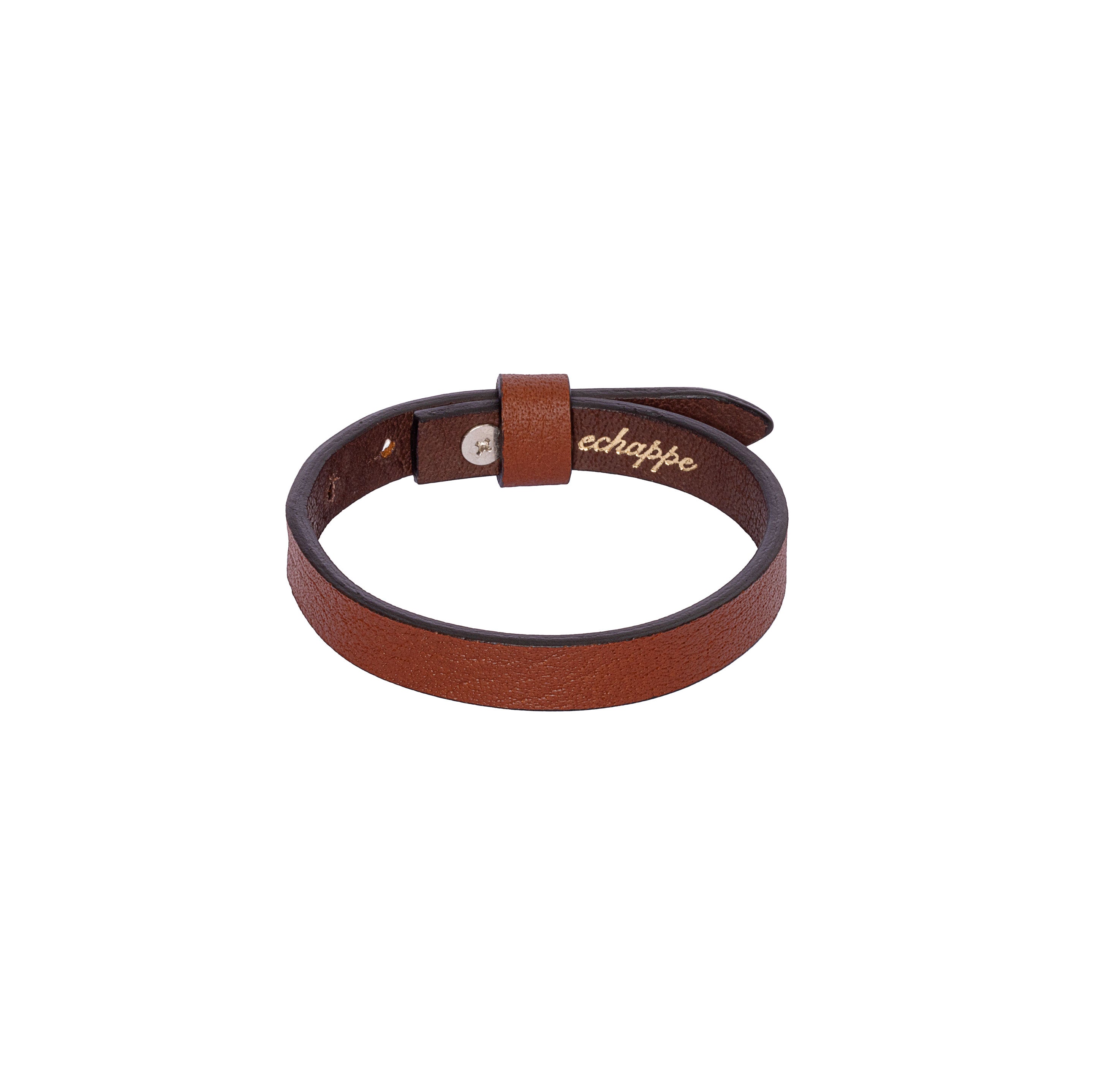 For Him Wide Leather Band - Bracelet