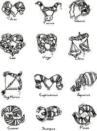 Abstract Zodiac Tile