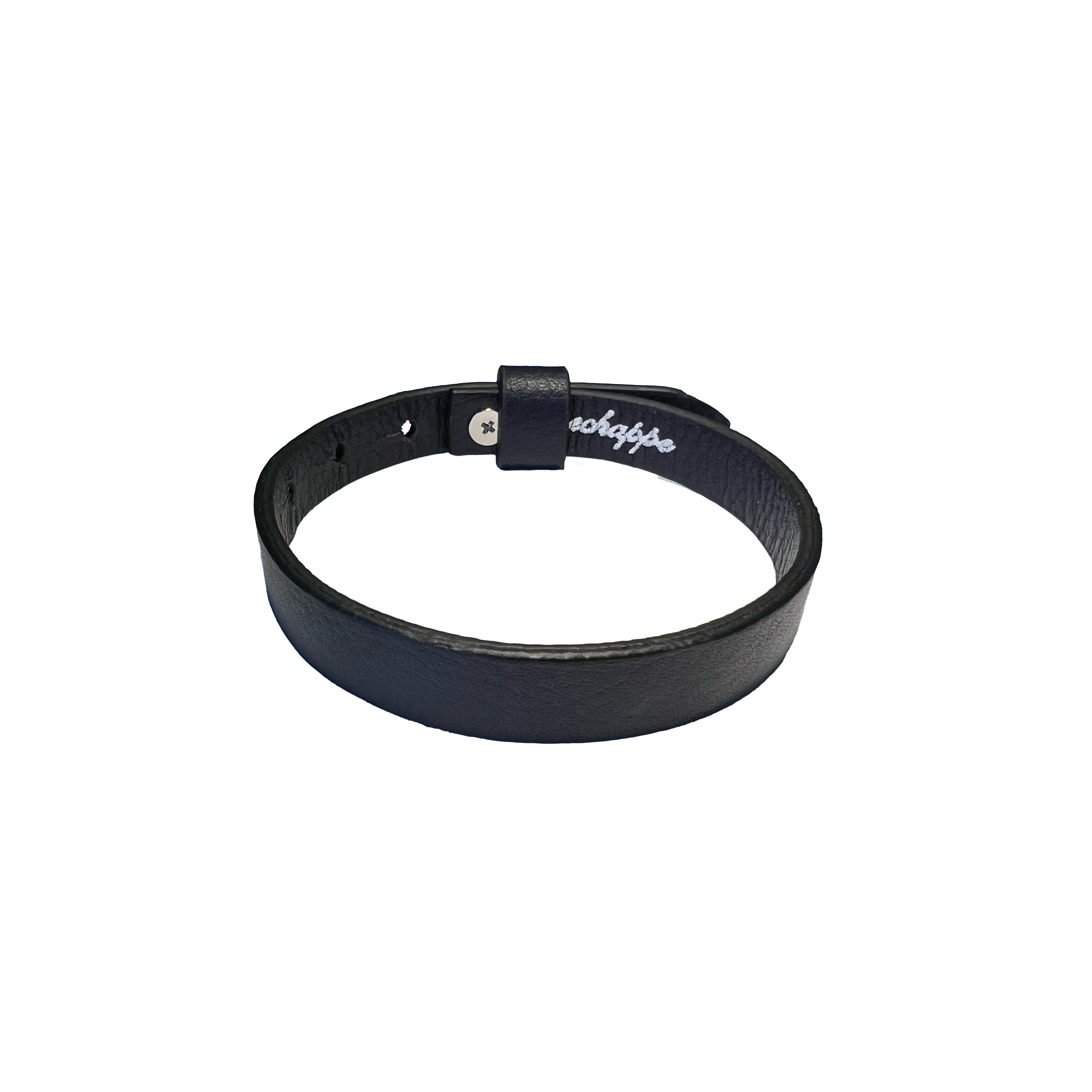 For Him Wide Leather Band - Bracelet